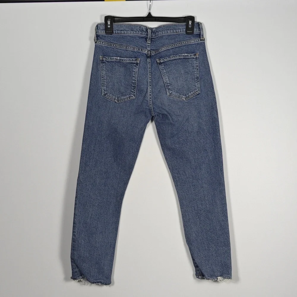 AGOLDE Toni Mid Rise Straight Medium Wash Blue Jeans Size 27 - Picture 12 of 16